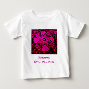 'Mama's Little Valentijn' T-shirt voor baby's