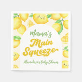 Mama's Main Squeeze Lemon Baby shower Servet (Voorkant)