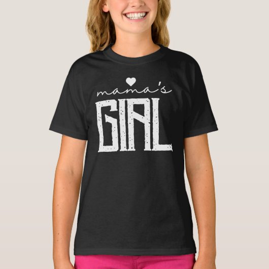 Mama's meisje Matching moeder dochter T-shirt (Voorkant)