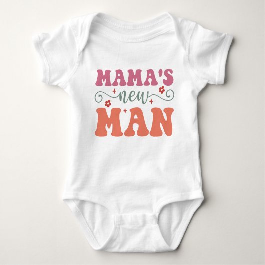Mama's nieuwe Man - Baby Boy Bodysuit (Voorkant)