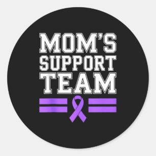 Mama's ondersteuningsteam familie lupus bewustzijn ronde sticker