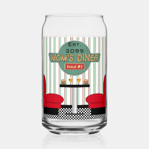 Mama's Retro Diner Drinkware Blikvorm Glas