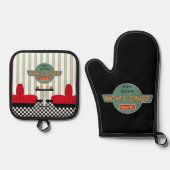Mama's Retro Diner Ovenwant & Pannenlap Set (Voorkant)