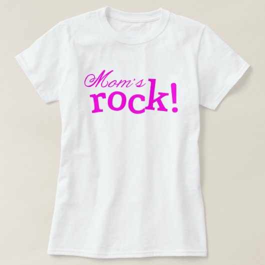 Mama's Rock Moederdag T-shirt (Design voorkant)