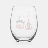 Mama's Sippy Cup Grappig Stemless wijnglas Zonder Voet (Achterkant)