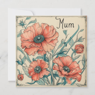 Mama's tedere liefde: oprechte briefkaarten