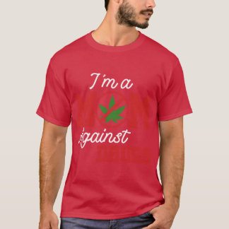 Mama's Tegen Drugs Nee Tegen Drugs vintage retro v T-shirt