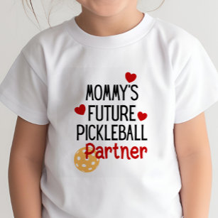 Mama's toekomstige Pickleball Partner Kind Kinder Shirts
