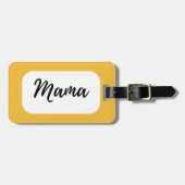 Mama's Travel Bagagelabel Geel (Voorkant horizontaal)