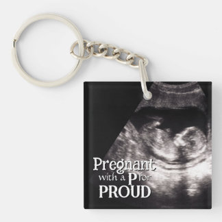 Mama's Ultrasound trotse moeder typografie Sleutelhanger