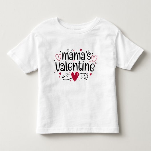 Mama's Valentijn schattige harten Kinder Shirts (Voorkant)