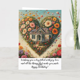 Mama's verjaardag bedankkaart