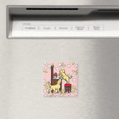 Mama's Yellow Lab Puppy Duo Magneet (Insitu (Vaatwasser))