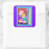 Mama's zondag ontbijt Grote Sticker (Tas)