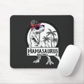 Mamasaurus Ma T rex Dino Funny Custom Name Muismat (Met muis)