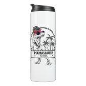 Mamasaurus Ma T rex Dino Funny Custom Name Thermosbeker (Geroteerd rechts)
