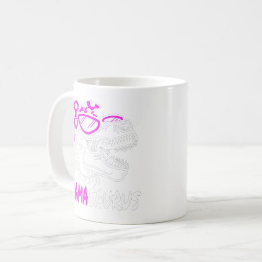 Mamasaurus Mama Dinosaur T-Rex Cute Moederdag Koffiemok (Voorkant links)
