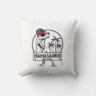 Mamasaurus Moeder Trex Dino Grappige Custom Naam T Kussen