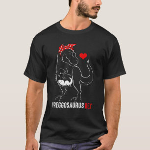 Mamasaurus Pregosaurus Rex Funny Zwangerschap heef T-shirt
