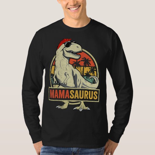 Mamasaurus Rex Dinosaur Moederdag mama T-shirt (Voorkant)
