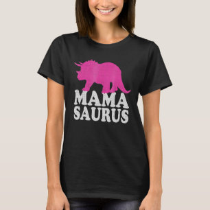 Mamasaurus Schattigee Triceratops Dinosaurus Moede T-shirt