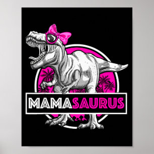 Mamasaurus T-rex bijpassende grappige moeder Sauru Poster
