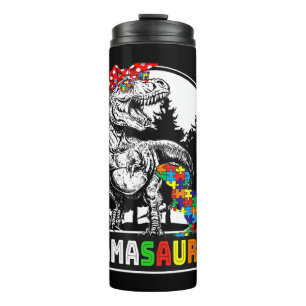 Mamasaurus T rex Dinosaur Clothing Gifts. Funny Ma Thermosbeker