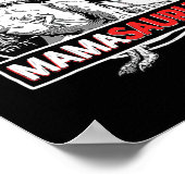 Mamasaurus T Rex Dinosaur Funny Mama Saurus Poster (Hoek)