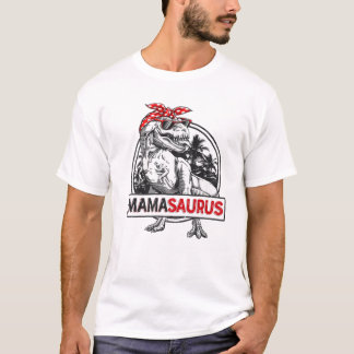 Mamasaurus T rex Dinosaur Funny Mama Saurus T-shirt