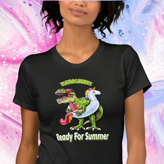 Mamasaurus T rex Dinosaur Funny T-shirt