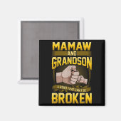 Mamaw And Grandson A Bond That Can't Be Broken Shi Magneet (Voorkant / Achterkant)