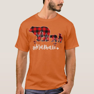 Mamaw Beer Kerstmis Pajama Red Pset Buffalo Fami T-shirt