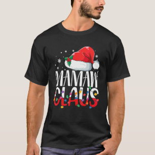 Mamaw Claus bijpassende gezinskerstpyjama Kerstmis T-shirt