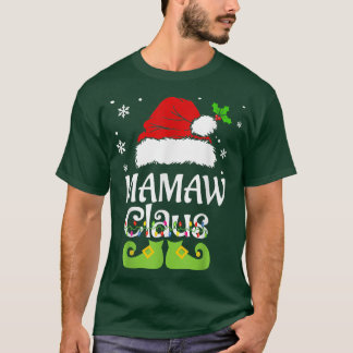 Mamaw Claus , Familie Matching Mamaw Claus Pajama T-shirt