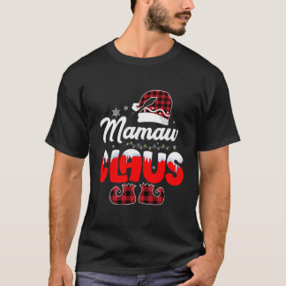 Mamaw Claus Santa Kerstkerstwedstrijd familie Paja T-shirt