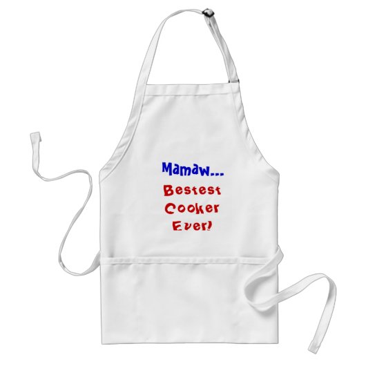 "Mamaw... de beste kooker ooit!" Apron Standaard Schort (Voorkant)