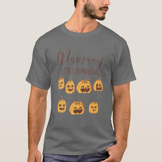 Mamaw Little Pumpkins - Funny Pumpkin T-shirt (Voorkant)