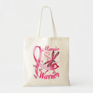 Mamaw of a Warrior Dragonfly Breast Cancer Tote Bag