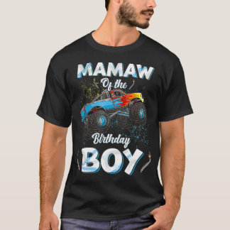 Mamaw of the Birthday Boy Monster Truck Bday Women T-shirt