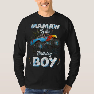 Mamaw of the Birthday Boy Monster Truck Bday Women T-shirt