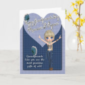 Mamaw & Papaja, de Leuke Kaart van de Dag van (Gele Bloem)