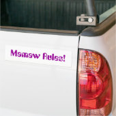 "Mamaw Rules!" Bumpersticker (Op Truck)
