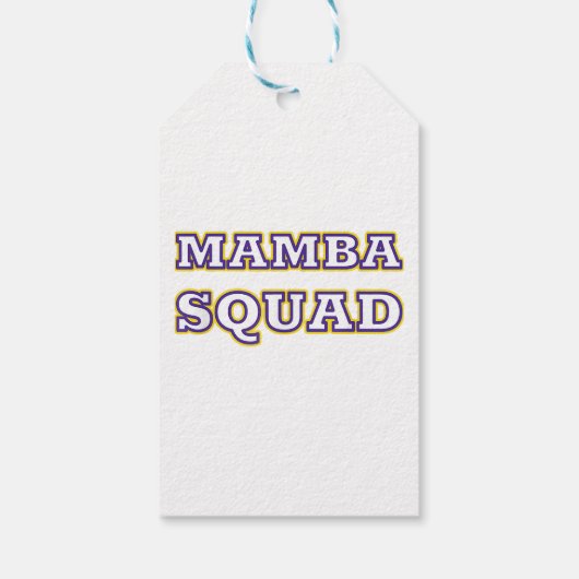 Mamba Squad grappige Kleding voor Snake Lover Cadeaulabel (Achterkant)