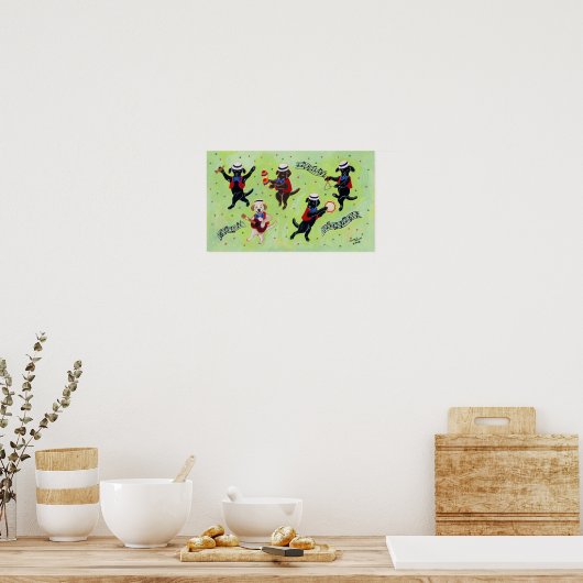 Mambo Labradors Artwork Poster (Keuken)
