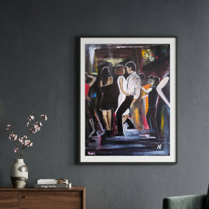 Mambo Night Schilderij van Alfred Fox Canvas Afdruk