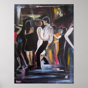 Mambo Night Schilderij van Alfred Fox Poster