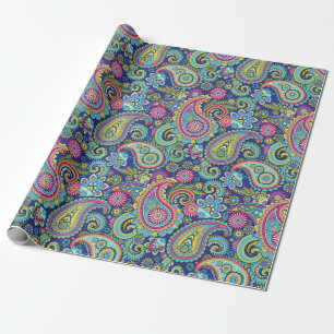 MamCat.org Paisley Wrapping Paper Cadeaupapier