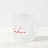 MAMDANI nyc SKYLINE Matglas Koffiemok (Voorkant rechts)