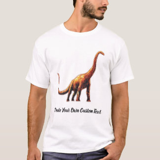 Mamenchisaurus Dino Maak Uw Eigen Aangepaste Tekst T-shirt