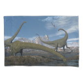 Mamenchisaurus dinosaurs kudde - 3D rendering Kussensloop (Voorkant)